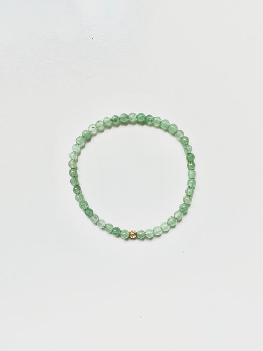 The Abundance Ritual Bracelet – Green Aventurine & Gold Vermeil