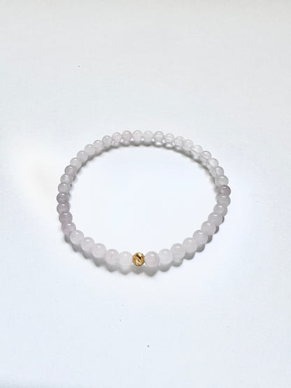 The Love Ritual Bracelet – Rose Quartz & Gold Vermeil