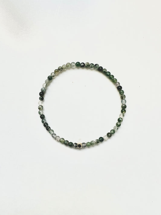 The Growth Ritual Bracelet – Moss Agate