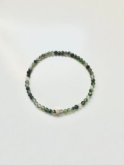 The Growth Ritual Bracelet – Moss Agate