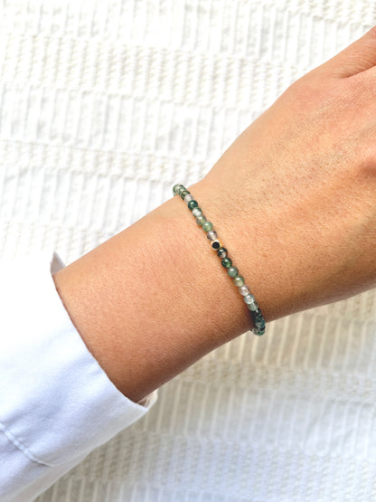 The Growth Ritual Bracelet – Moss Agate
