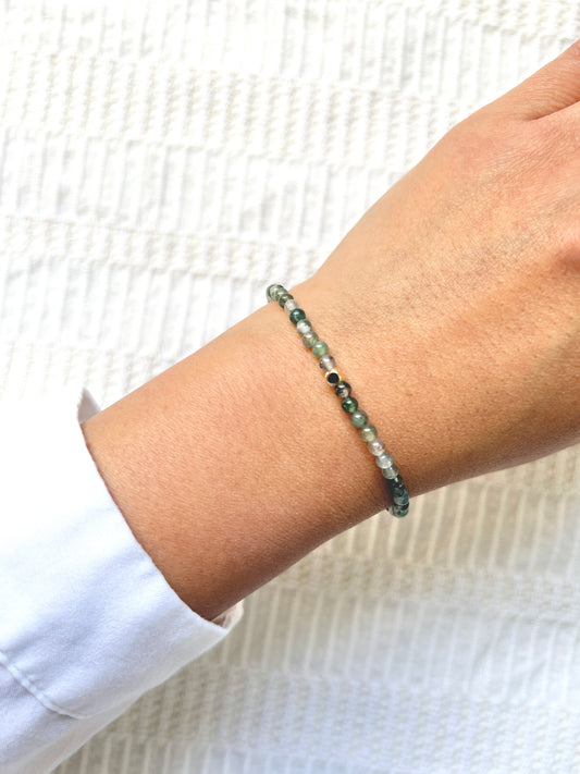 The Growth Ritual Bracelet – Moss Agate