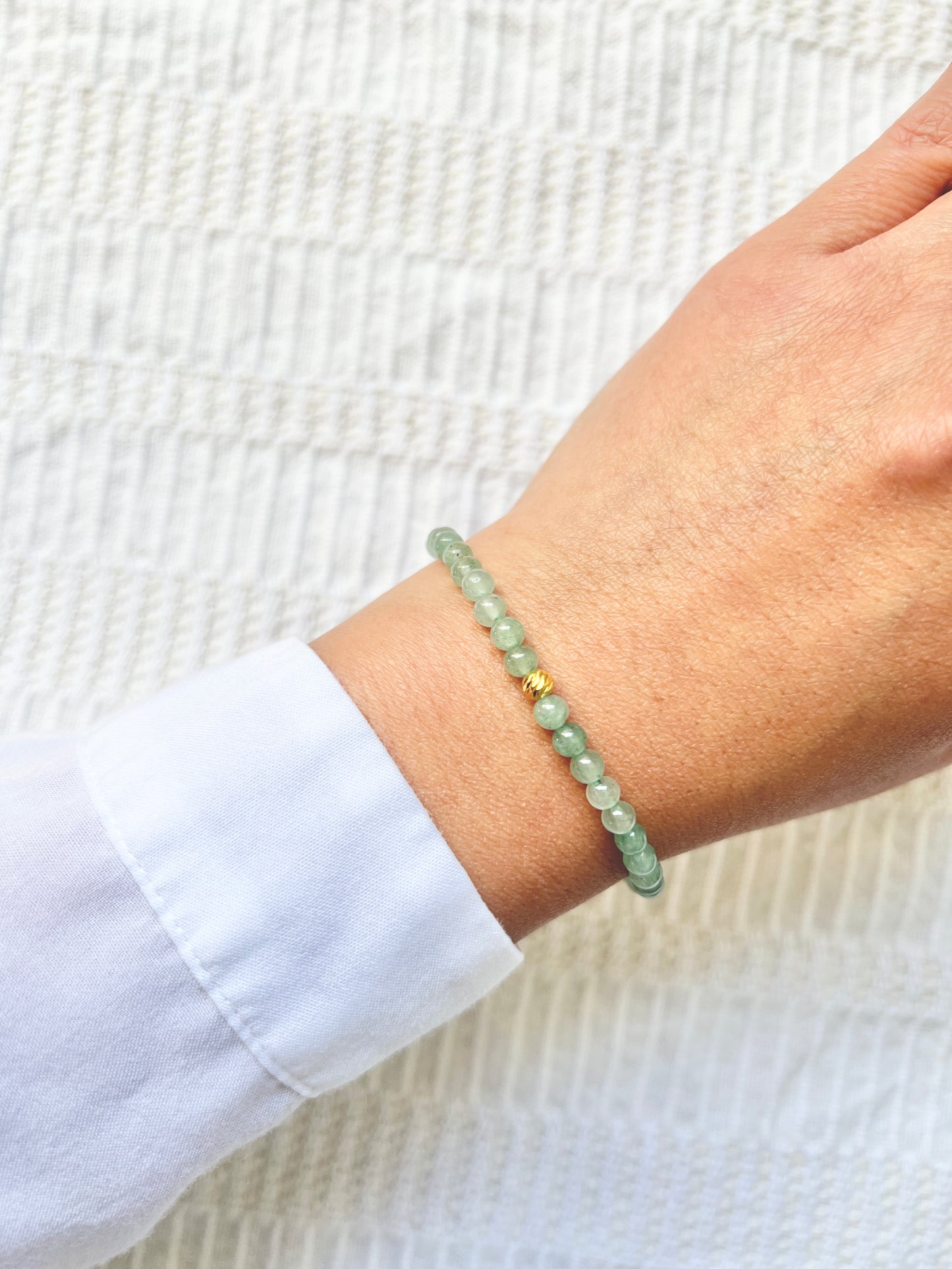 The Abundance Ritual Bracelet – Green Aventurine & Gold Vermeil