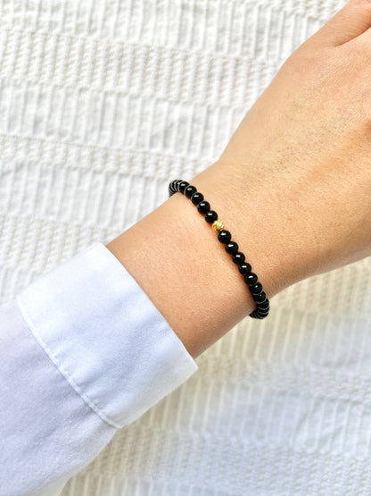 The Motivation Ritual Bracelet – Black Onyx & Gold Vermeil