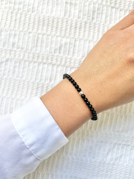 The Motivation Ritual Bracelet – Black Onyx & Sterling Silver