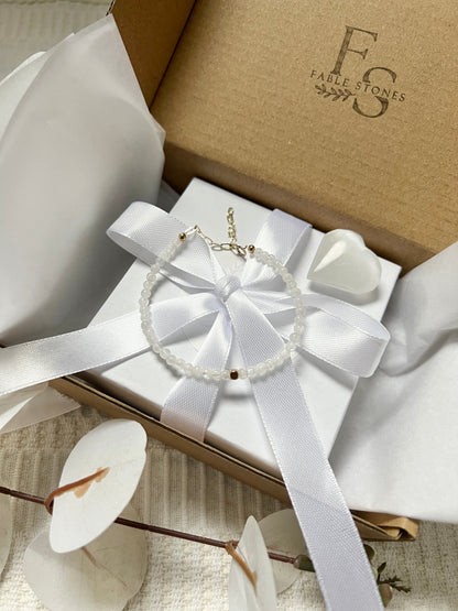 The Winter Harmony Set - Moonstone & Selenite Gift Set