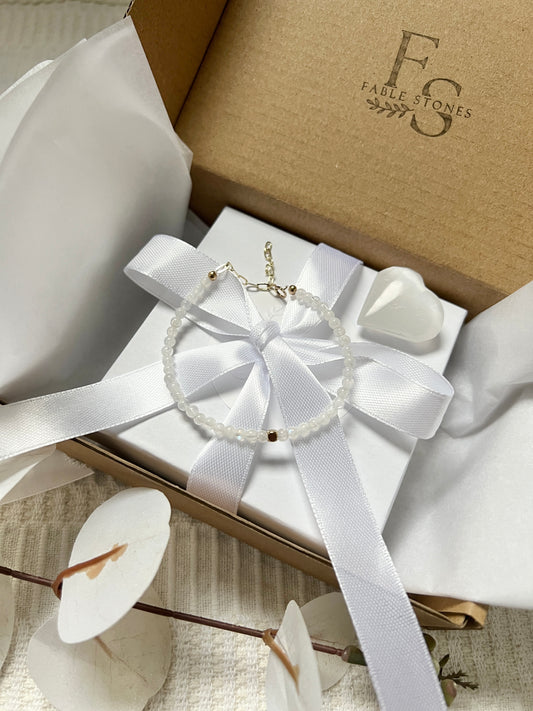 The Winter Harmony Set - Moonstone & Selenite Gift Set