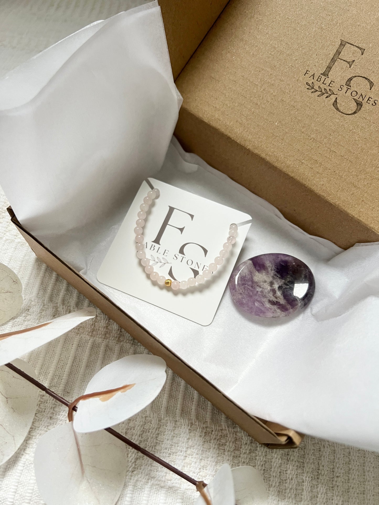 The Everyday Calm Set — Rose Quartz & Amethyst Gift Set