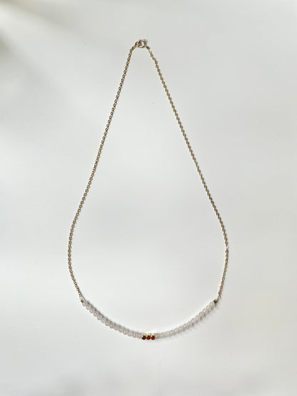 The Love Ritual Necklace – Rose Quartz & Gold-Filled