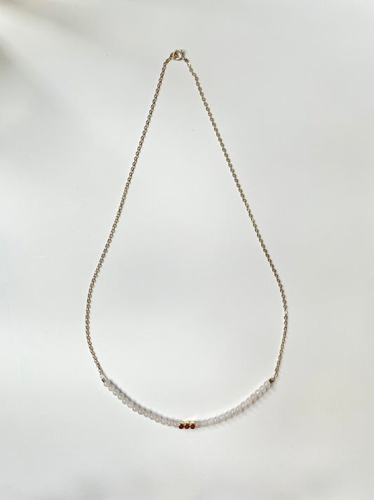 The Love Ritual Necklace – Rose Quartz & Gold-Filled
