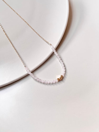 The Love Ritual Necklace – Rose Quartz & Gold-Filled