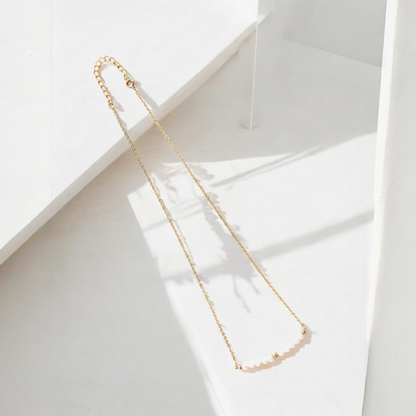 The Elara Necklace – Freshwater Pearls on 14K Gold-Filled Chain