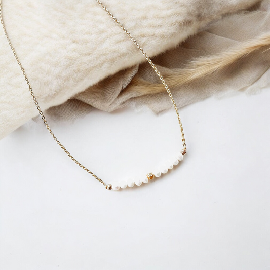 The Elara Necklace – Freshwater Pearls on 14K Gold-Filled Chain