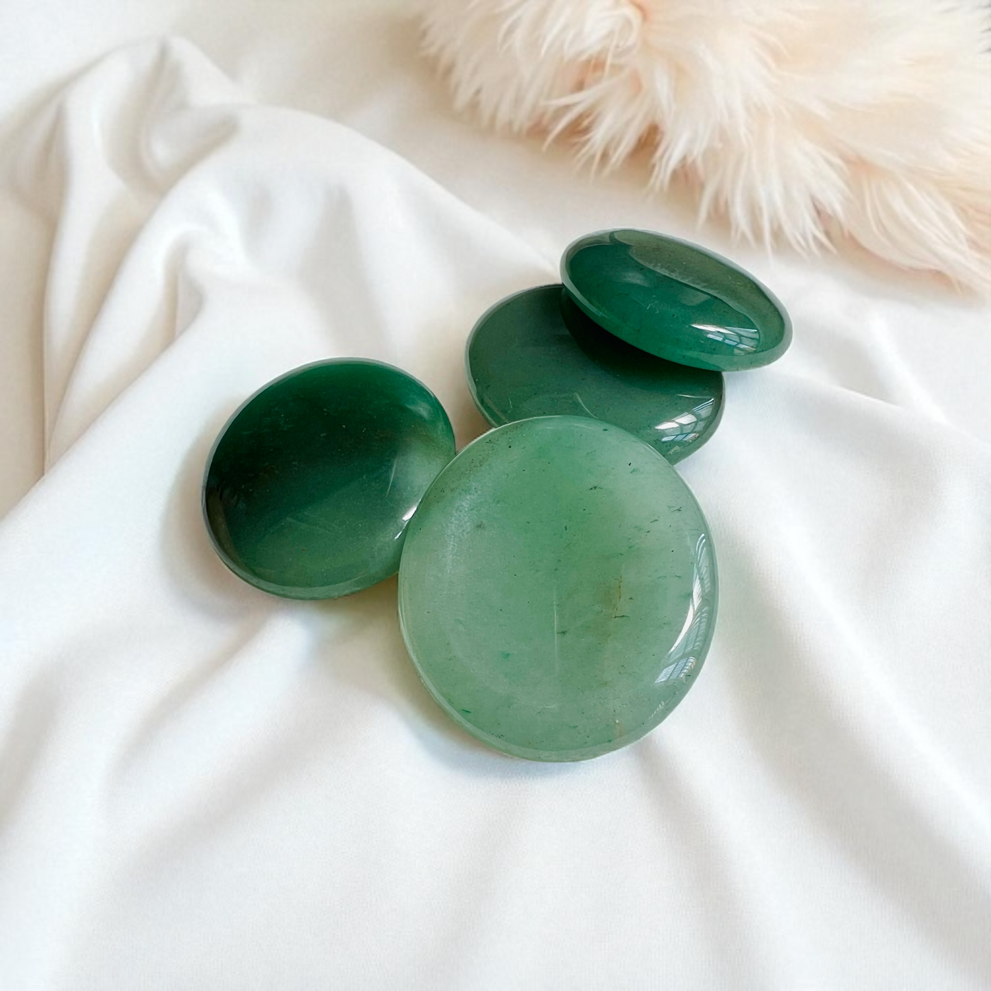 The Abundance Ritual Stone – Green Aventurine Worry Stone