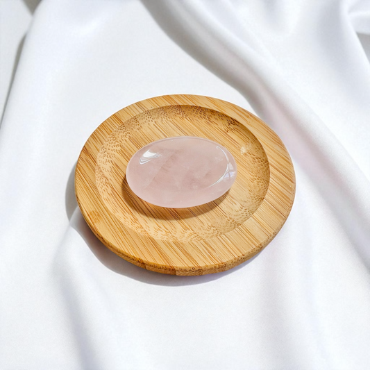 The Heartfelt Ritual Stone – Polished Rose Quartz Worry Stone