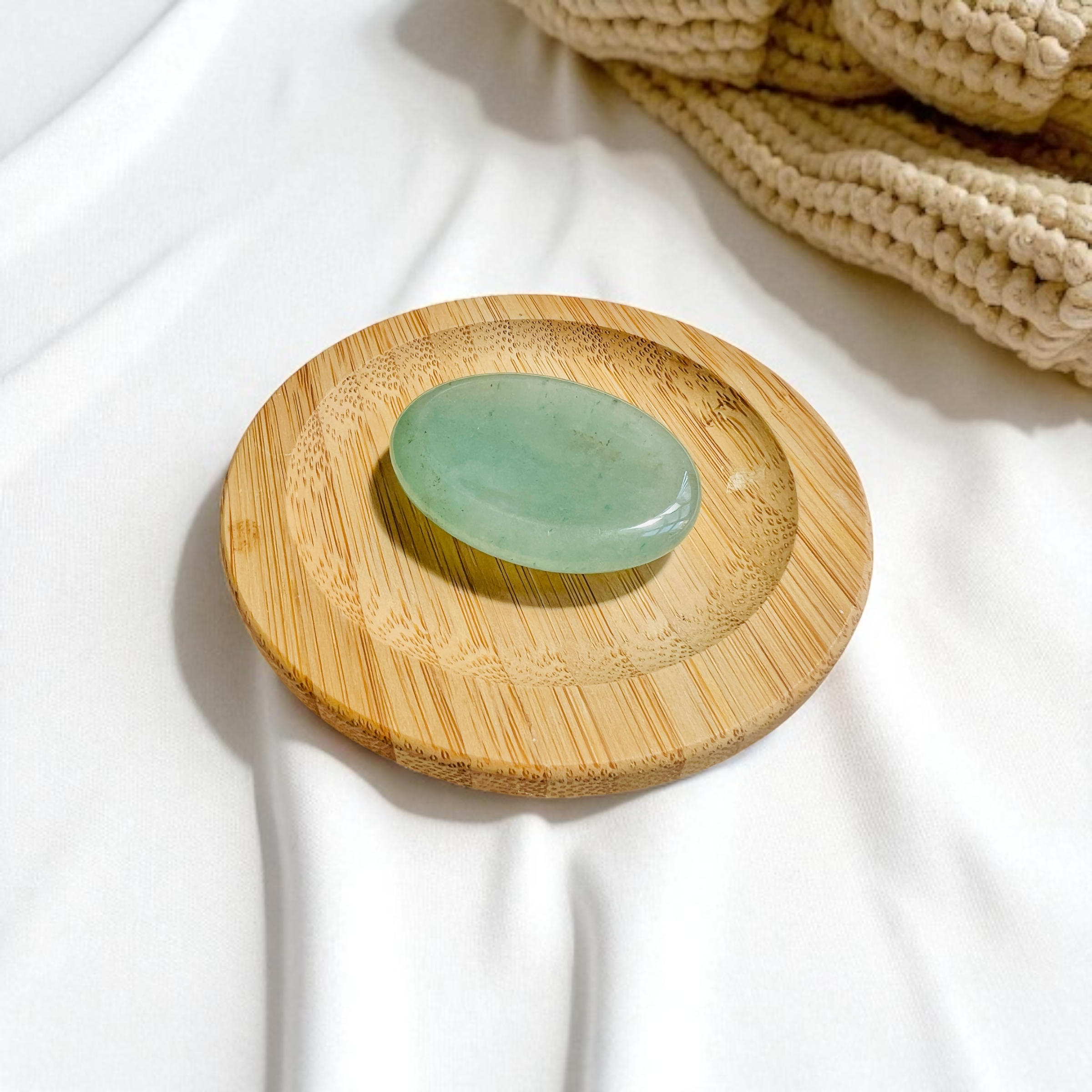 Green Aventurine Palm Stone Fable Stones
