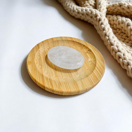 The Amplifying Ritual Stone – Polished Clear Quartz Worry Stone