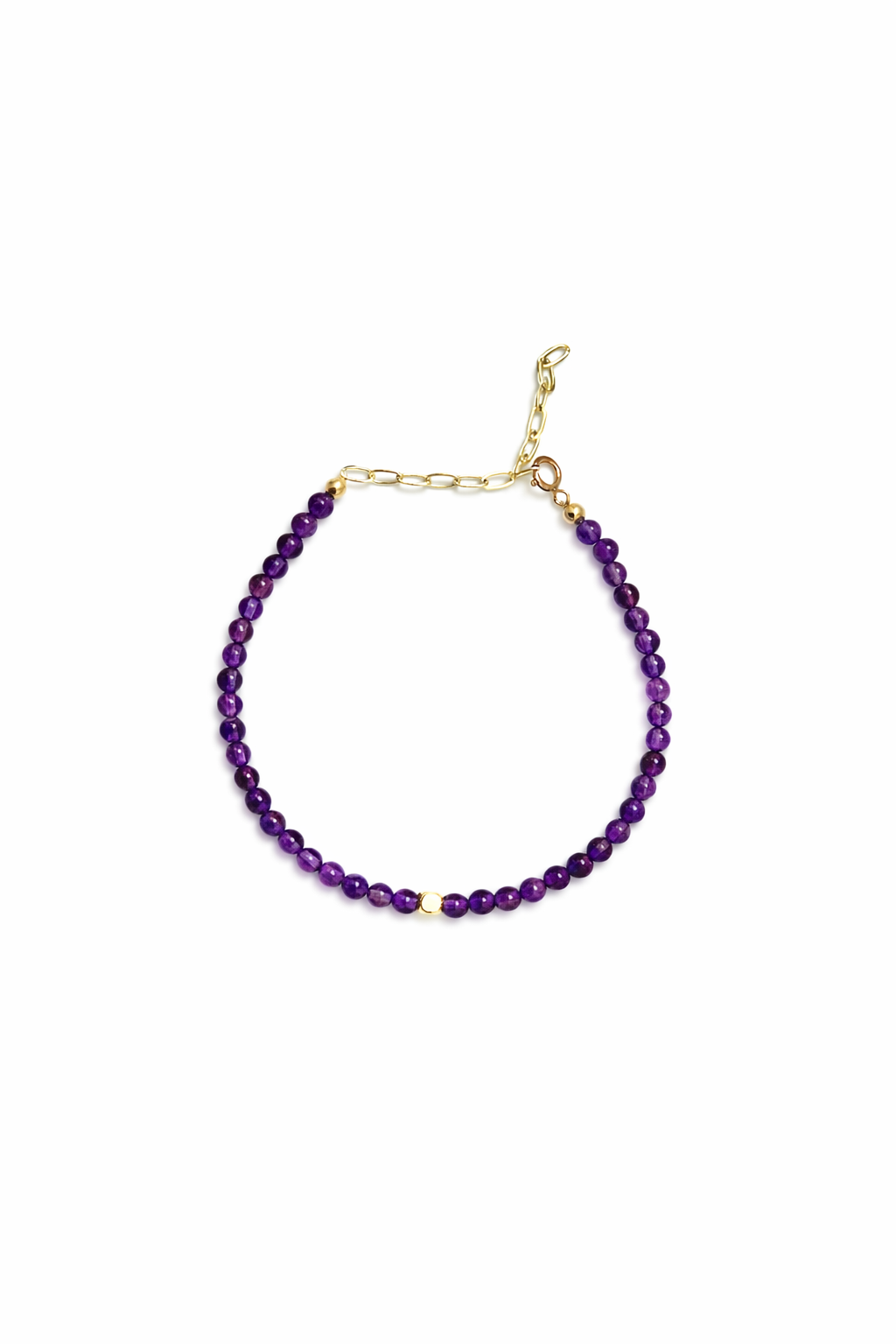 Amethyst and Gold-Filled Bracelet Fable Stones