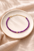 Amethyst and Gold-Filled Bracelet Fable Stones