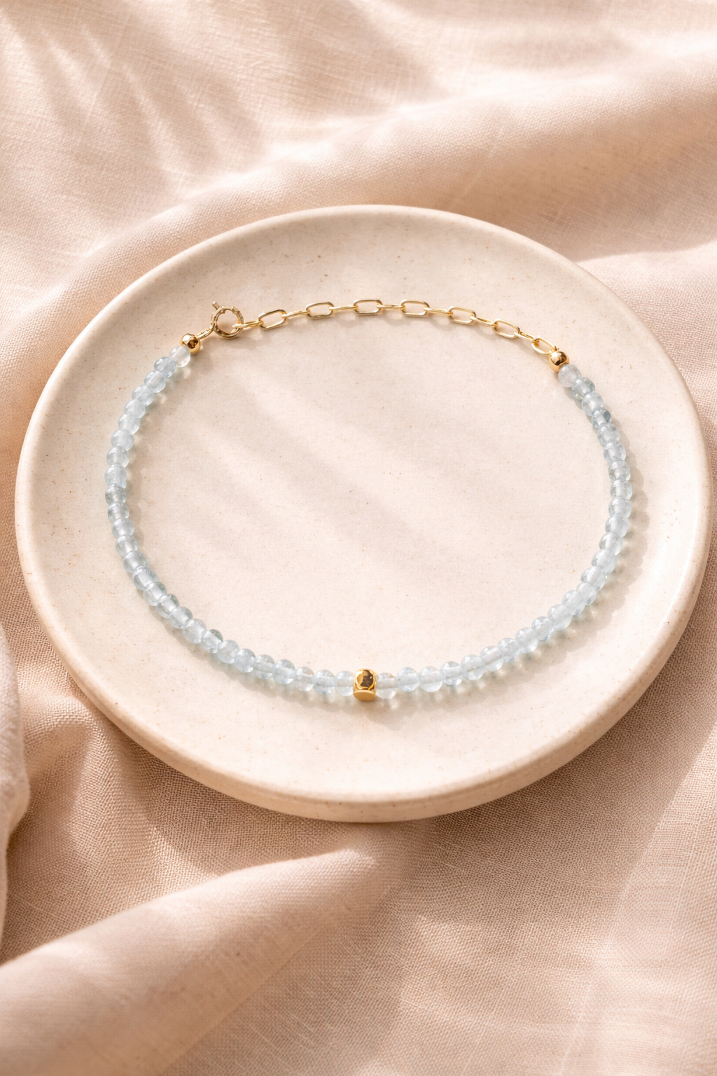 Aquamarine and Gold-Filled Bracelet Fable Stones