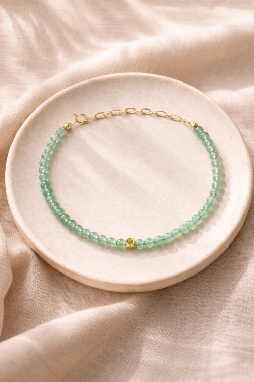 Green Aventurine and Gold-Filled Bracelet Fable Stones