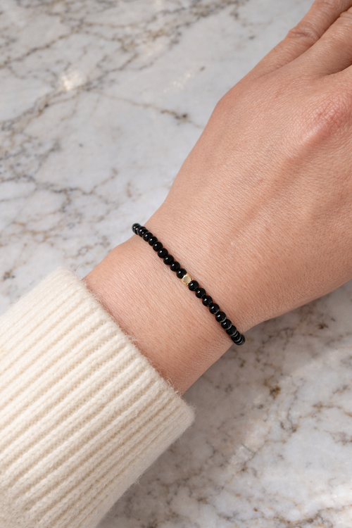 Black Onyx and Gold-Filled Bracelet Fable Stones