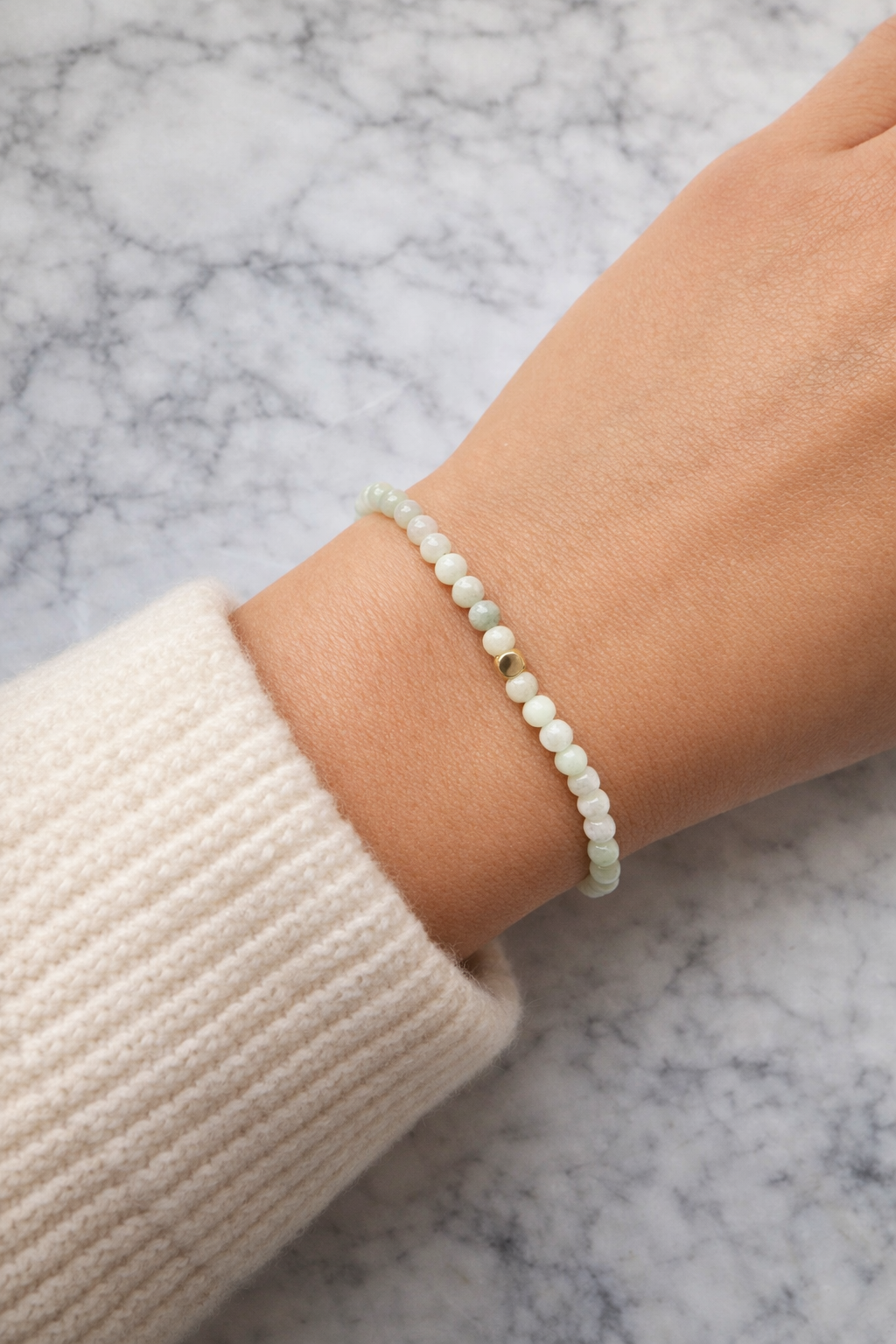 Burmese Jade and Gold-Filled Bracelet Fable Stones