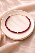 Garnet and Gold-Filled Bracelet Fable Stones