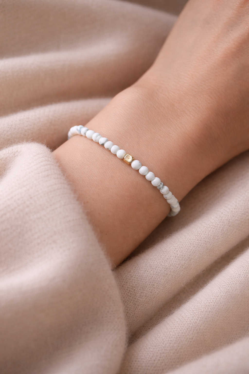 White Howlite Bracelet Fable Stones