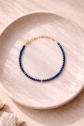 Lapis Lazuli and Gold-Filled Chain Fable Stones