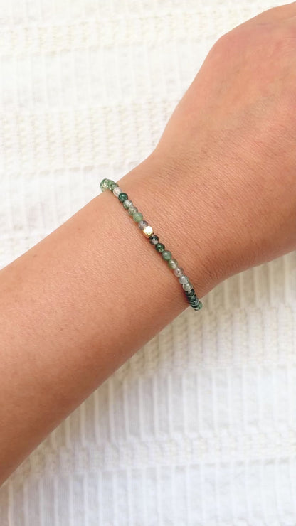 The Growth Ritual Bracelet – Moss Agate