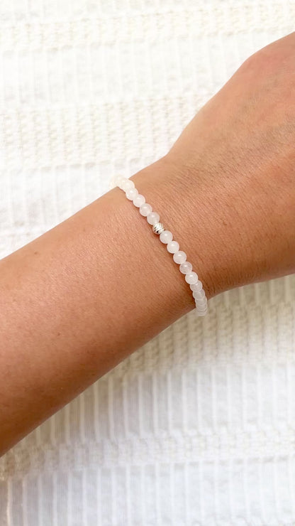 The Purity Ritual Bracelet – White Jade & Sterling Silver