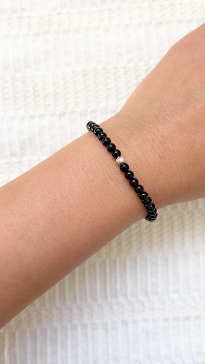 The Motivation Ritual Bracelet – Black Onyx & Sterling Silver