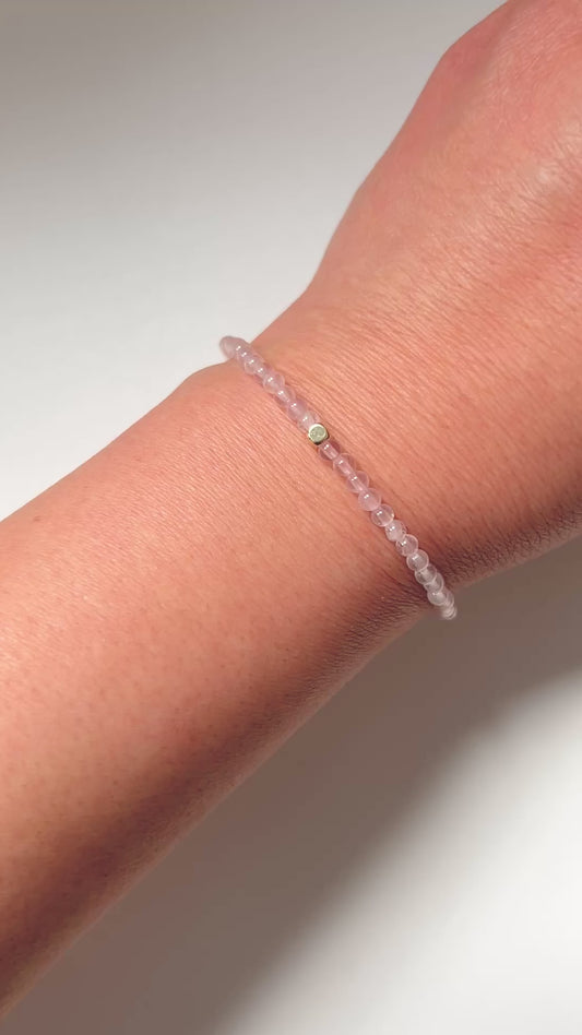 The Heart Ritual Bracelet – Rose Quartz & Gold-Filled