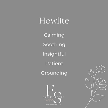 The Stillness Ritual Bracelet – White Howlite & Gold-Filled